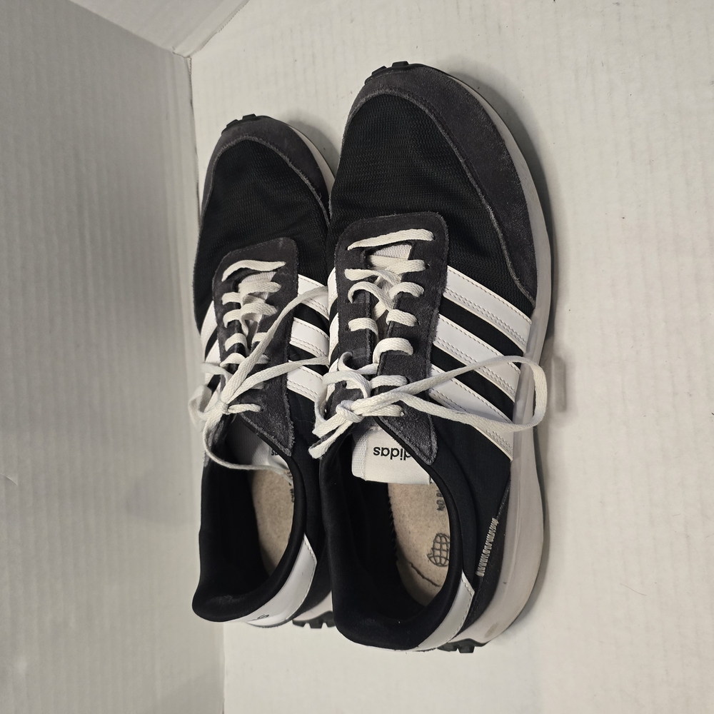 adidas Black and White Sneakers with Low-Top Design